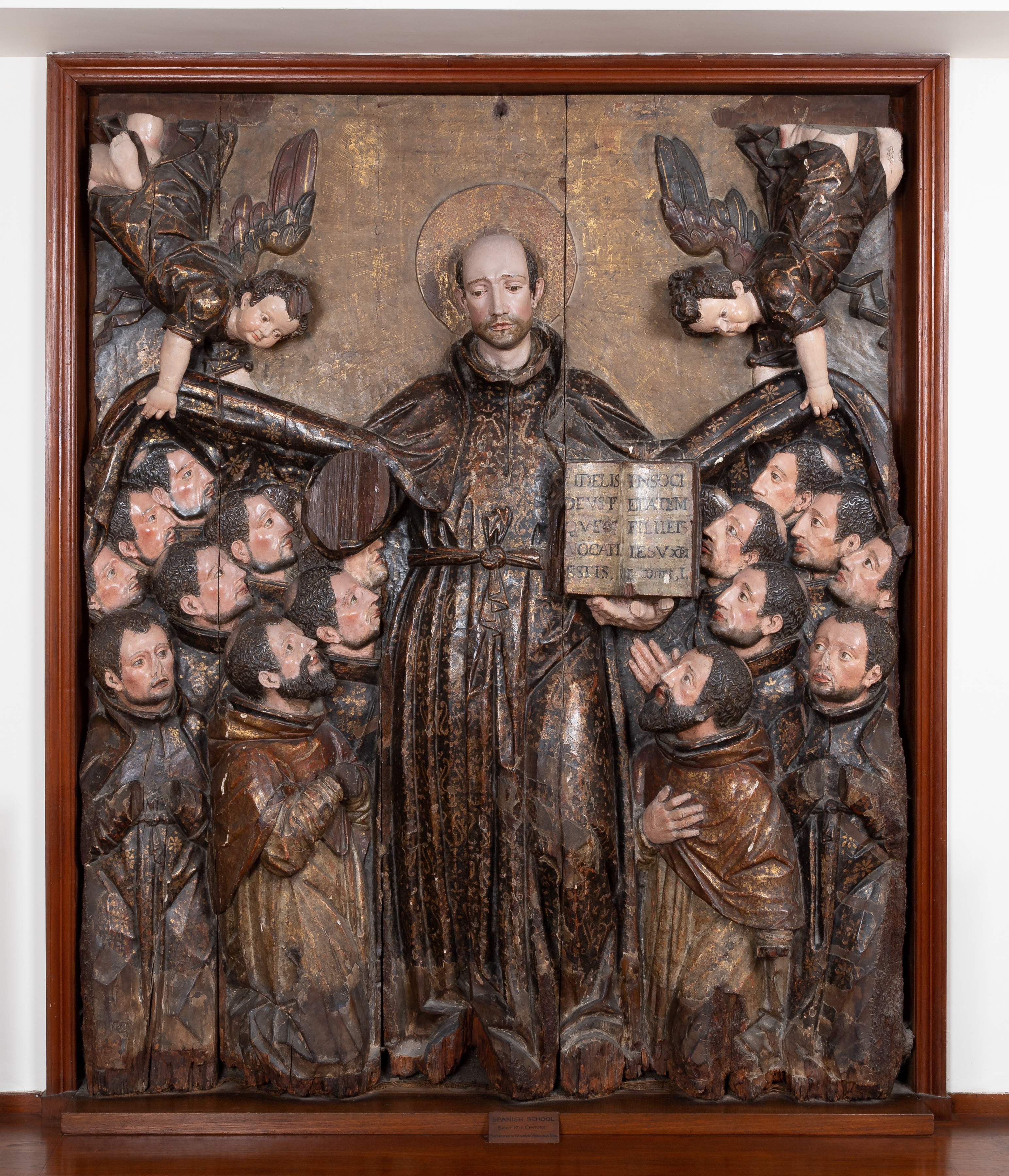 St Ignatius wood carving