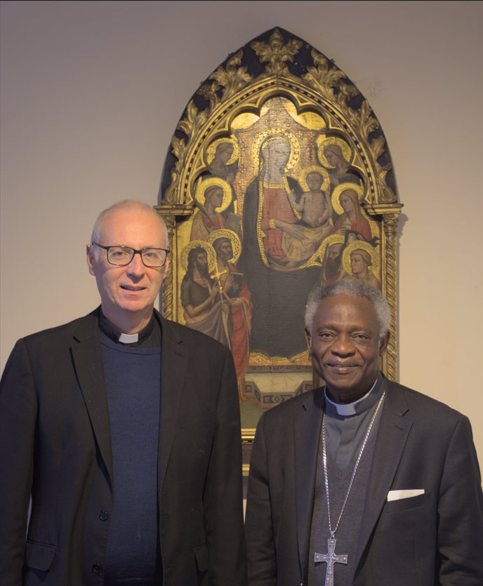 Cardinal Turkson with Nick Austin at Campion Hall