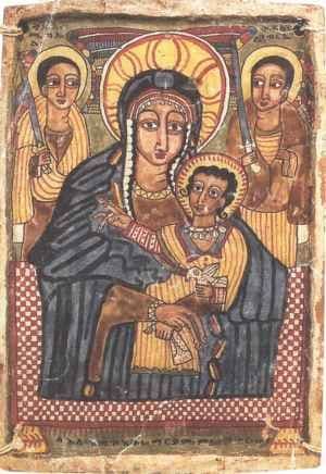 Ethiopian madonna with handkerchief