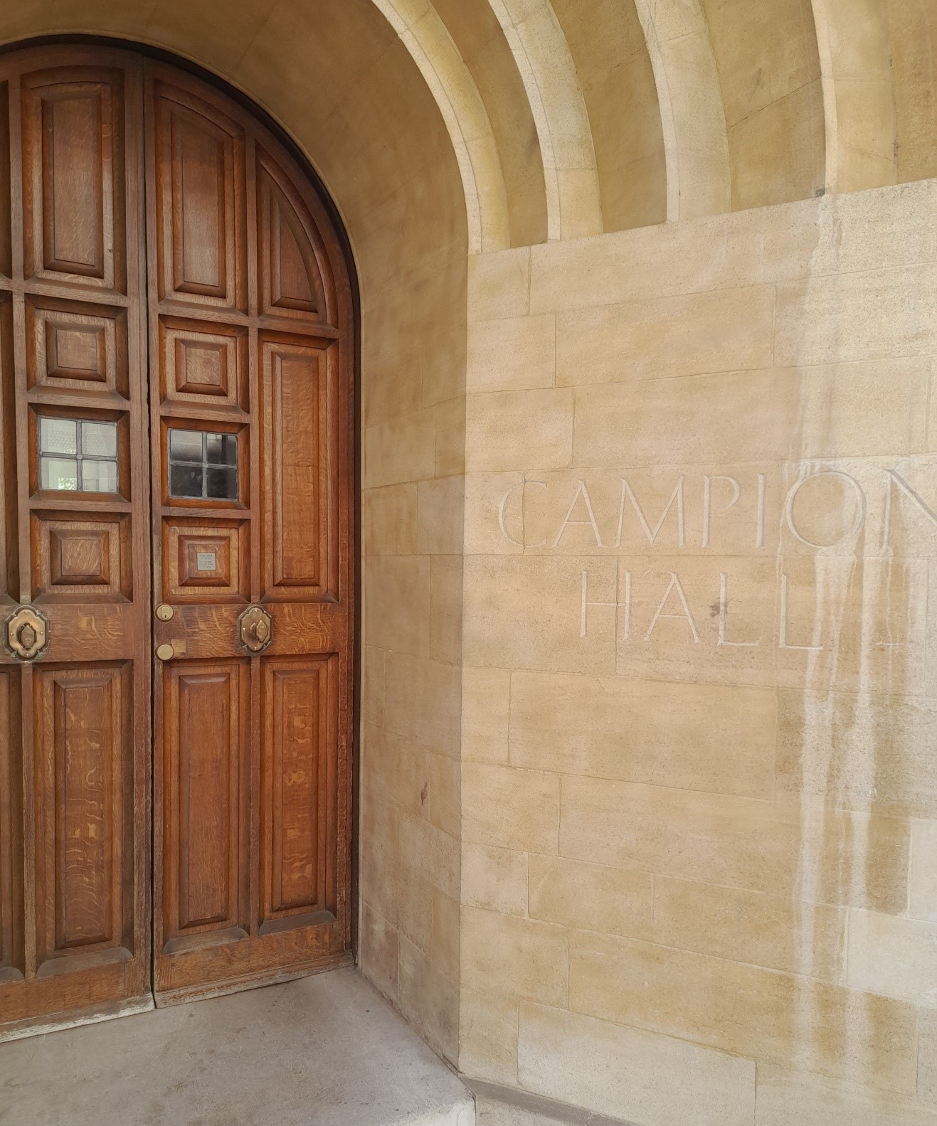 Photo of Campion Hall entrance