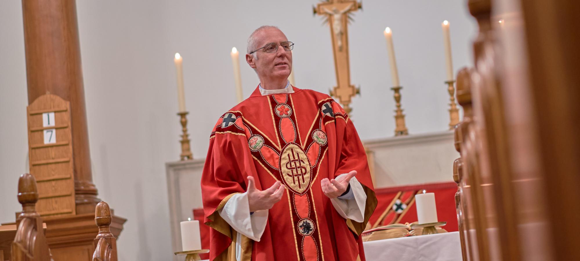 Master of Campion presiding at Mass