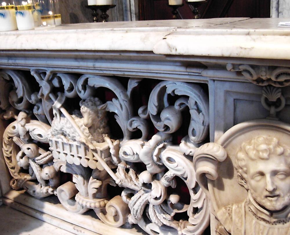 Altar Rails of St Charles Borromeo [formerly St Ignatius] Antwerp, American grain plants mixed with the expected what and grapes. The prologue to the book asks what the nodal Antwerp Jesuit community knew about Asia and the Americas.