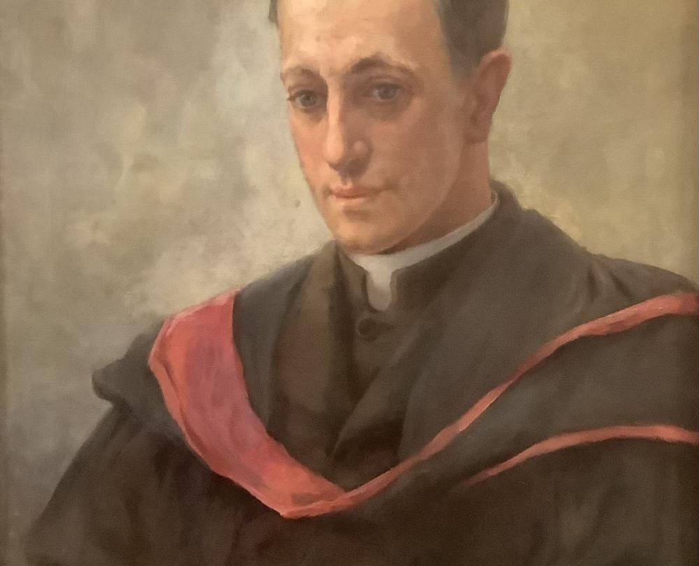 Charles Plater portrait by Margaret Fletcher
